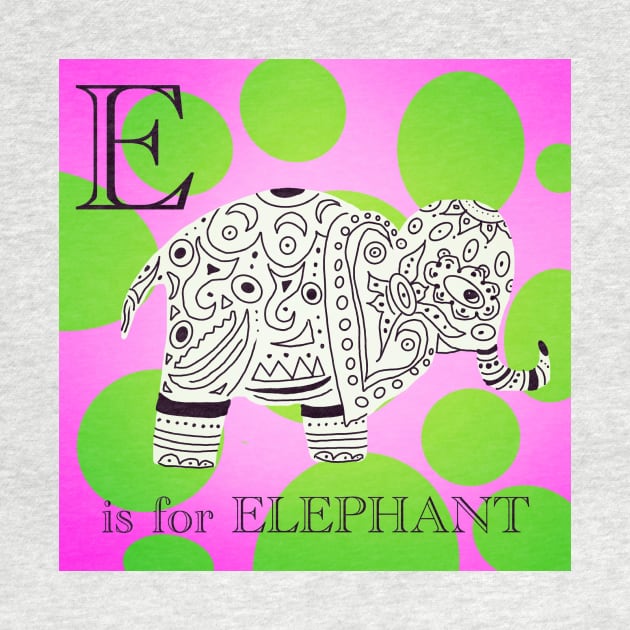 E is for elephant by Froriginals